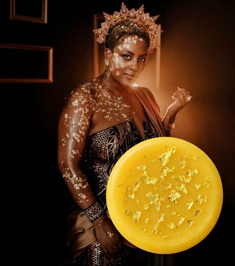 TURMERIC Gold Foil Soap 4 oz - Image 3